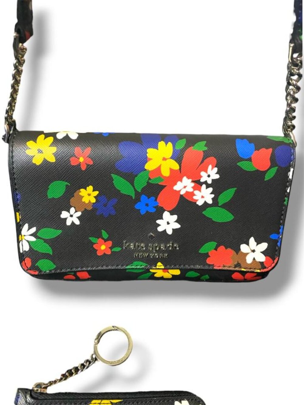 kate spade Black Floral Crossbody Wallet Set - Picture 4 of 6